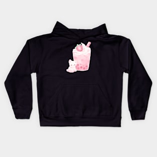 Kitty Boba tea Kids Hoodie